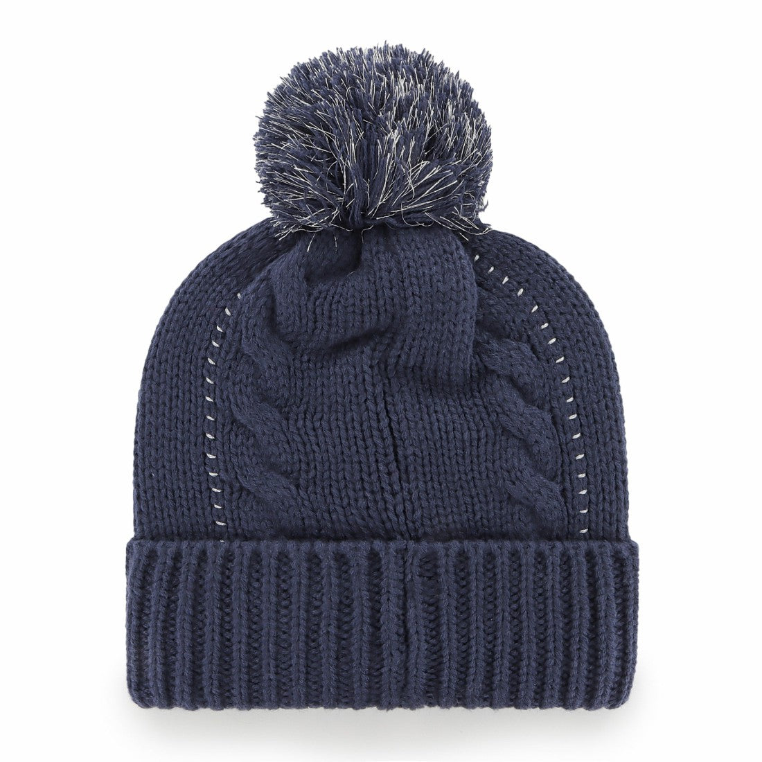 '47 Women's Bauble Cuffed Knit Hat with Pom - Tennessee Titans