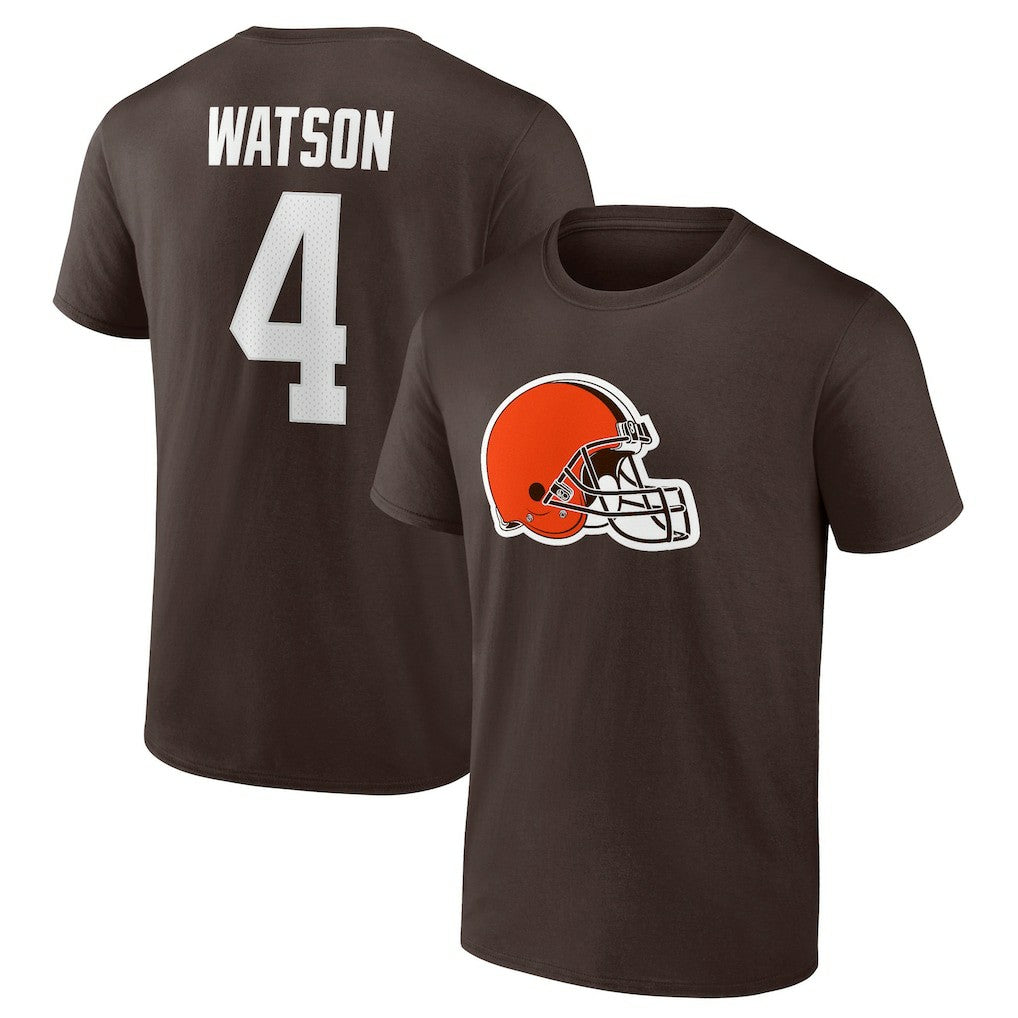 Deshaun Watson  Player Icon Name & Number T-Shirt - Cleveland Browns