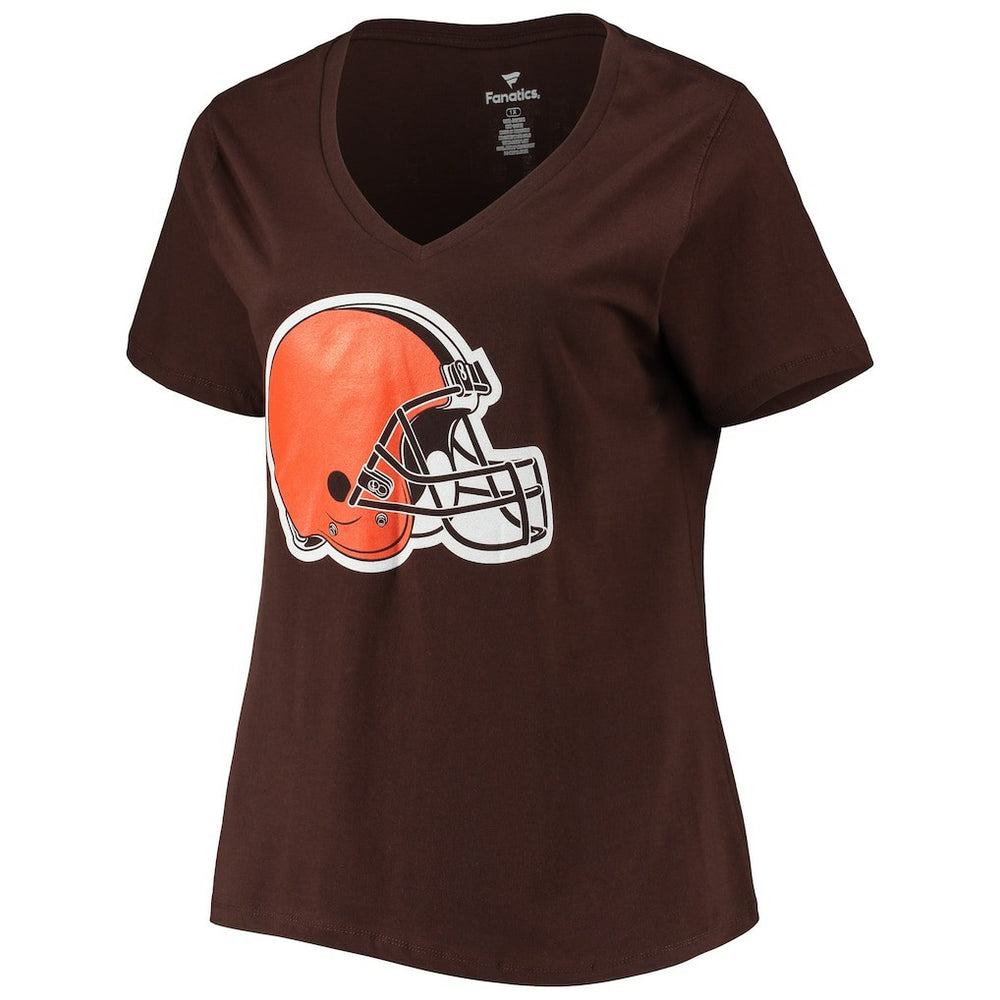 Deshaun Watson  Women's Plus Size Player Name & Number V-Neck T-Shirt - Cleveland Browns