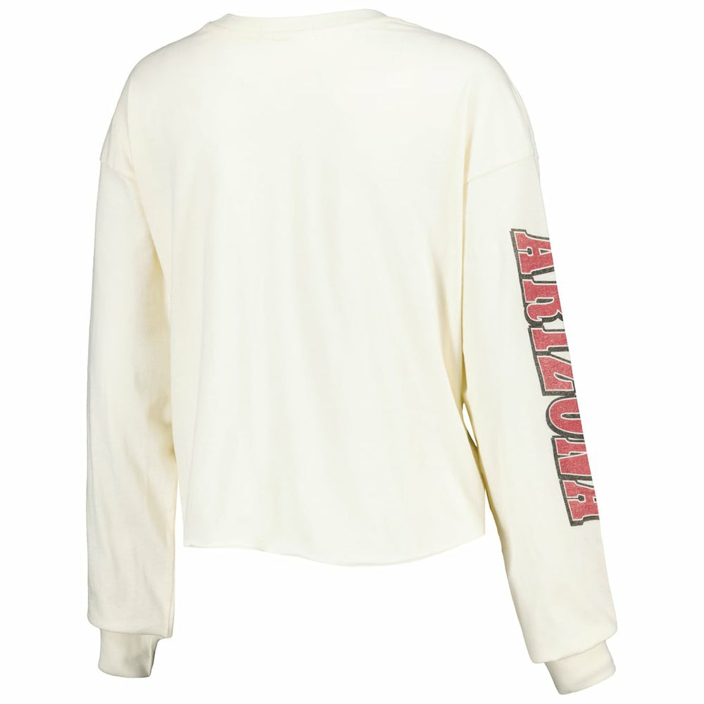 '47 Women's Brush Back Parkway Cropped Lightweight Long Sleeve T-Shirt - Arizona Cardinals