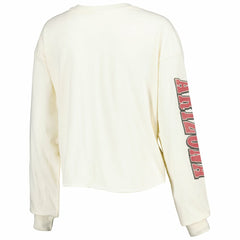 '47 Women's Brush Back Parkway Cropped Lightweight Long Sleeve T-Shirt - Arizona Cardinals