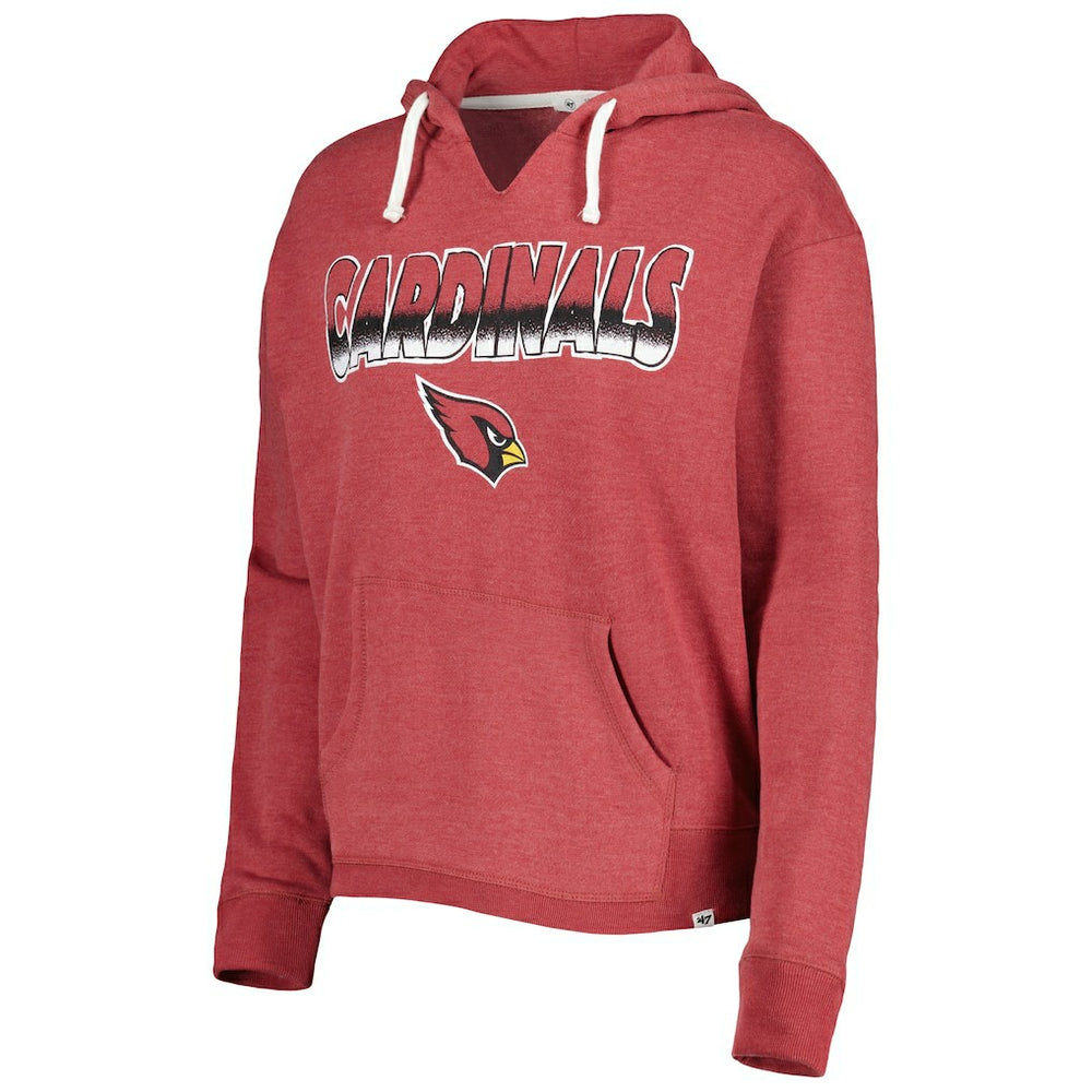 '47 Women's Color Rise Kennedy Notch Neck Pullover Hoodie - Arizona Cardinals