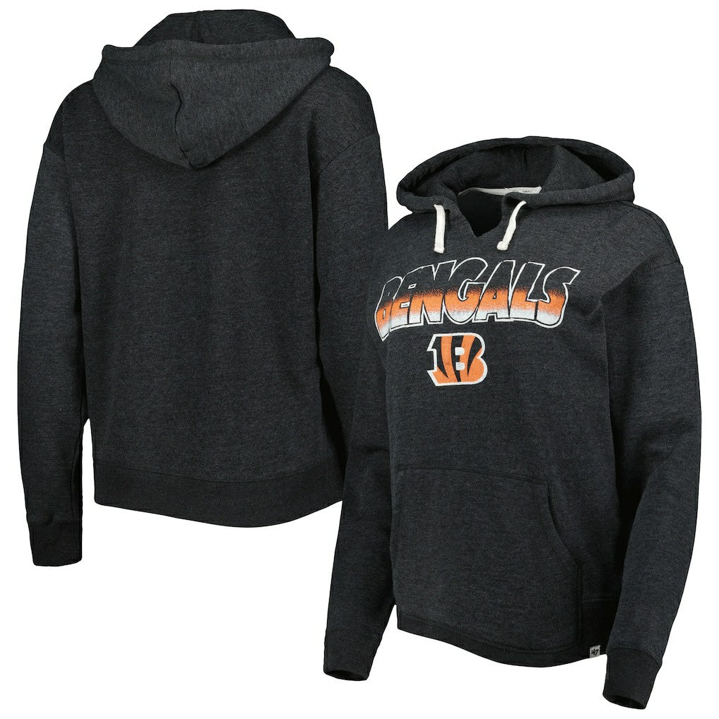 '47 Women's Color Rise Kennedy Pullover Hoodie - Cincinnati Bengals