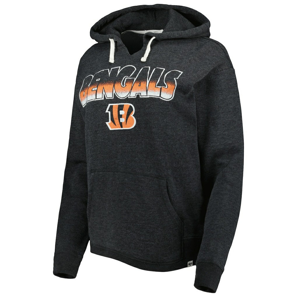 '47 Women's Color Rise Kennedy Pullover Hoodie - Cincinnati Bengals