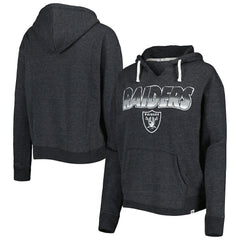 '47 Women's Color Rise Kennedy Notch Neck Pullover Hoodie - Las Vegas Raiders