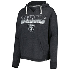 '47 Women's Color Rise Kennedy Notch Neck Pullover Hoodie - Las Vegas Raiders
