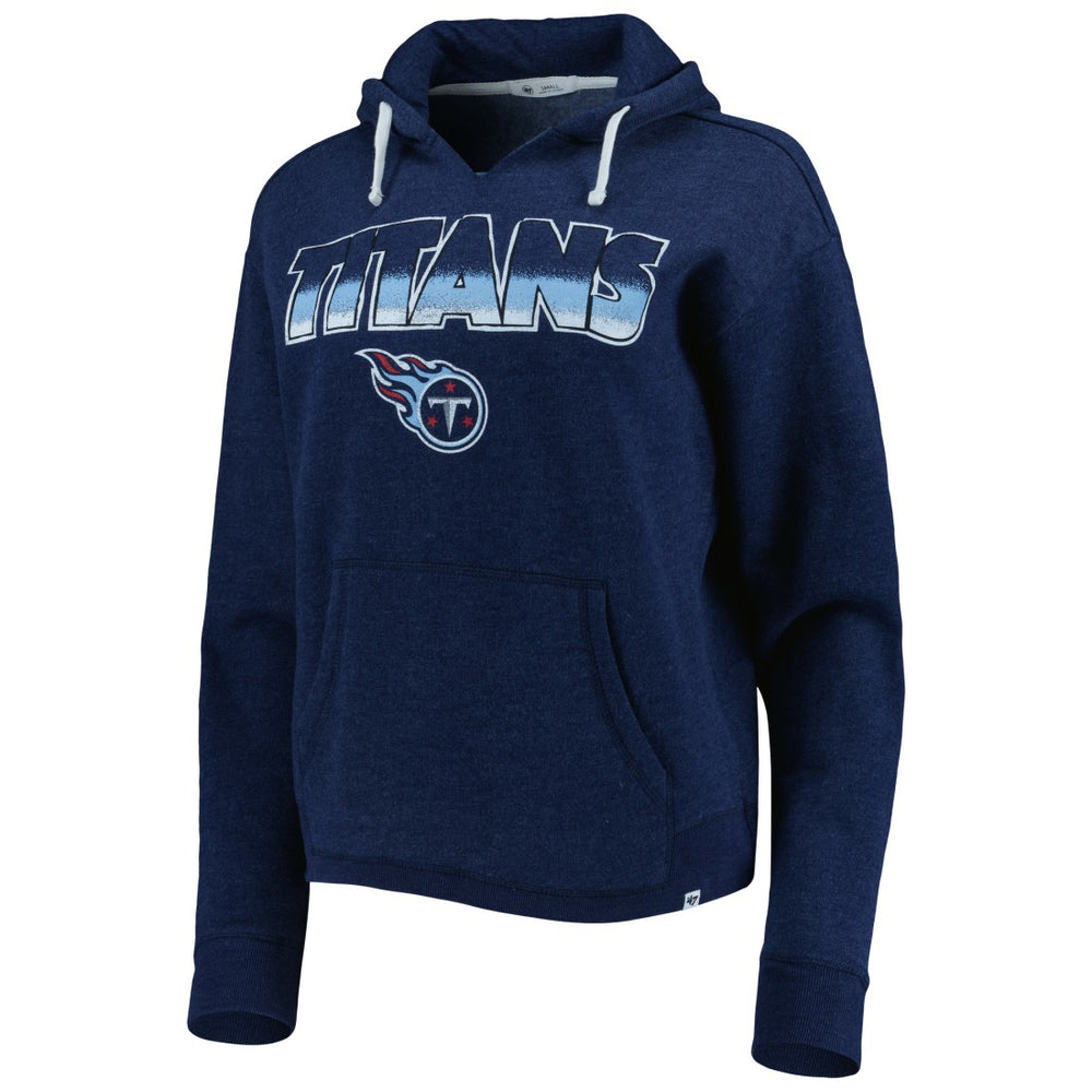 '47 Women's Color Rise Kennedy Notch Neck Pullover Hoodie - Tennessee Titans