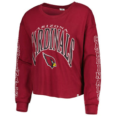 '47 Women's Skyler Parkway Cropped Long Sleeve T-Shirt - Arizona Cardinals