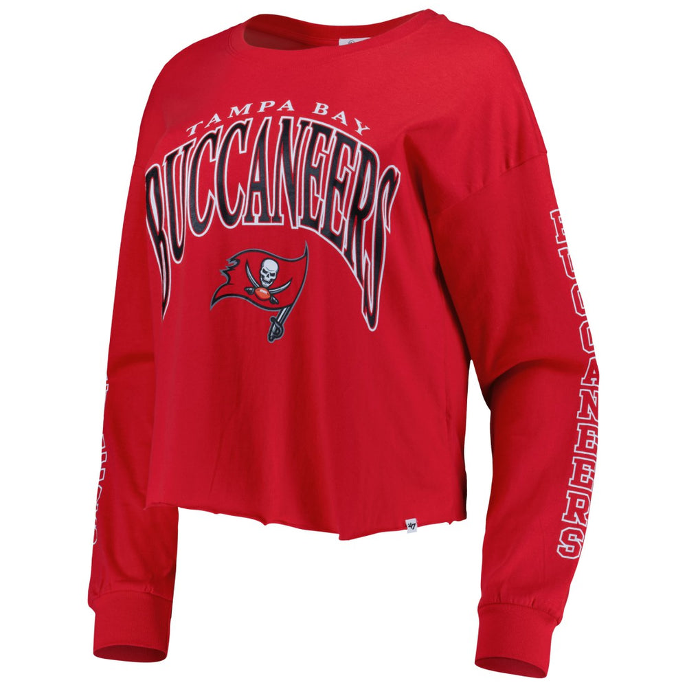 '47 Women's Skyler Parkway Cropped Long Sleeve T-Shirt - Tampa Bay Buccaneers