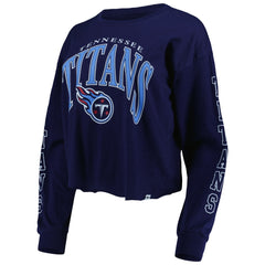 '47 Women's Skyler Parkway Cropped Long Sleeve T-Shirt - Tennessee Titans