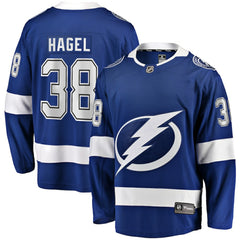 NHL Blue Brandon Hagel Tampa Bay Lightning Fanatics Home Breakaway Player Jersey