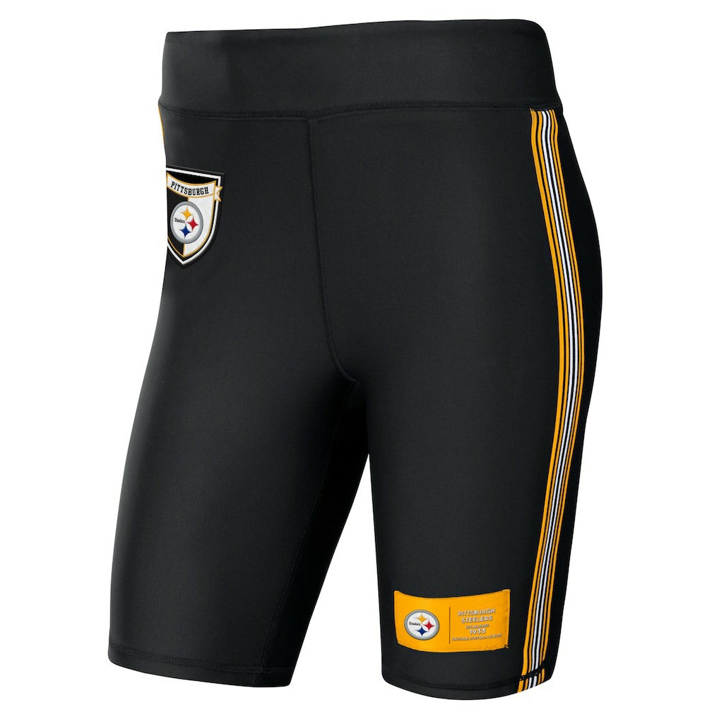 WEAR by Erin Andrews Women's Biker Shorts - Pittsburgh Steelers