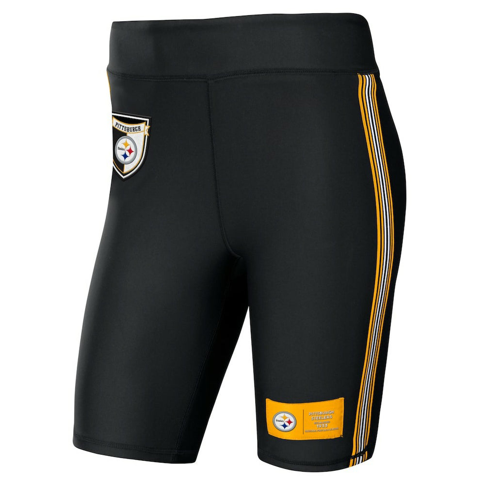 WEAR by Erin Andrews Women's Biker Shorts - Pittsburgh Steelers