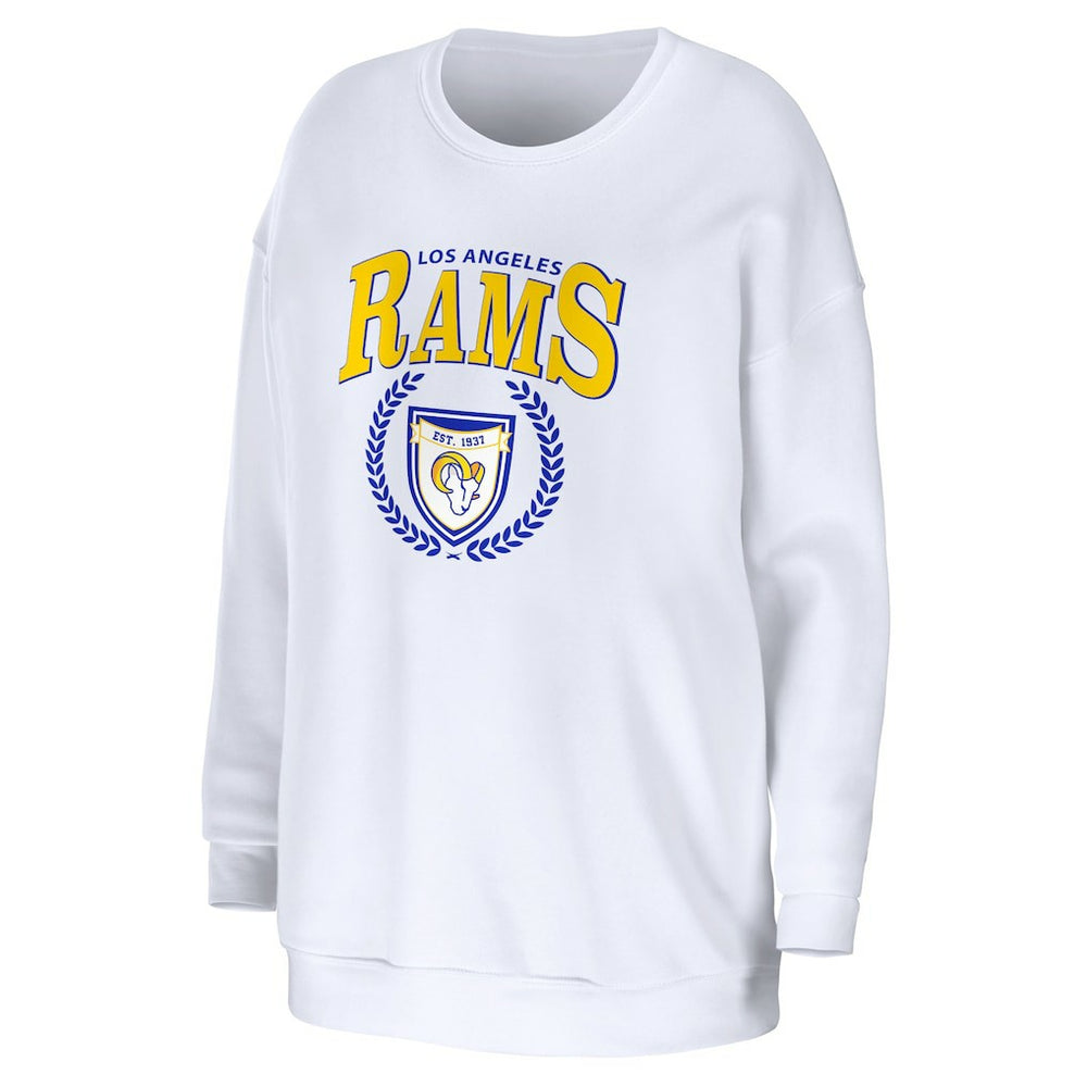 WEAR by Erin Andrews Women's Oversized Pullover Sweatshirt - Los Angeles Rams