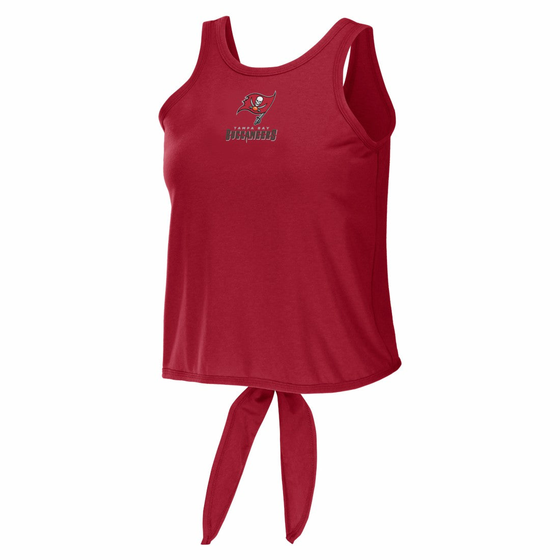 WEAR by Erin Andrews Women's Open Back Twist Tie Tank Top - Tampa Bay Buccaneers