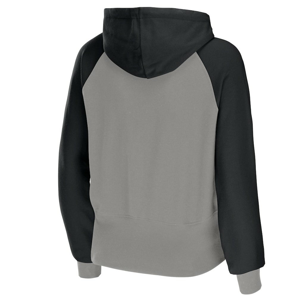 WEAR by Erin Andrews Women's Colorblock Lightweight Full-Zip Hoodie - Las Vegas Raiders