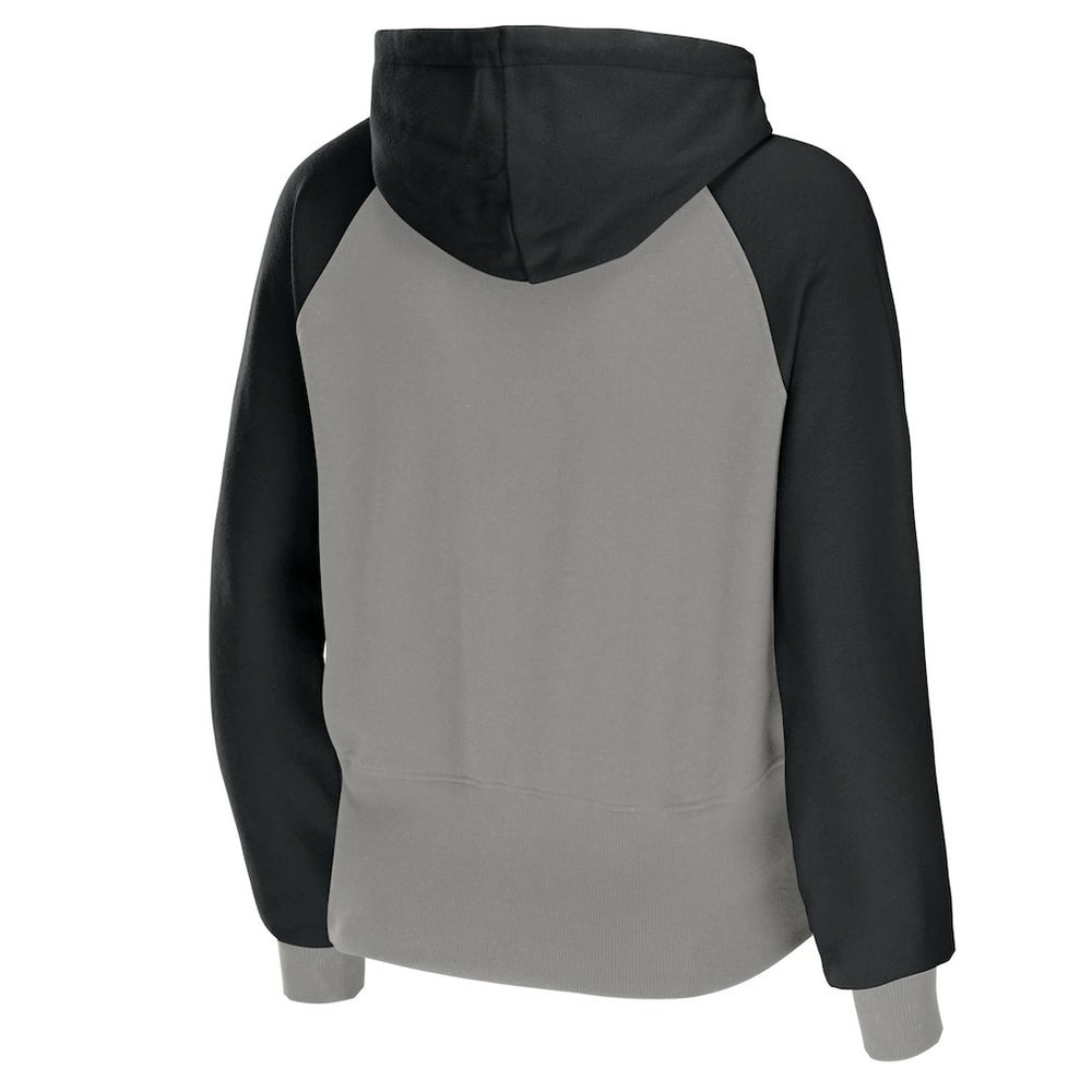WEAR by Erin Andrews Women's Colorblock Lightweight Full-Zip Hoodie - Las Vegas Raiders