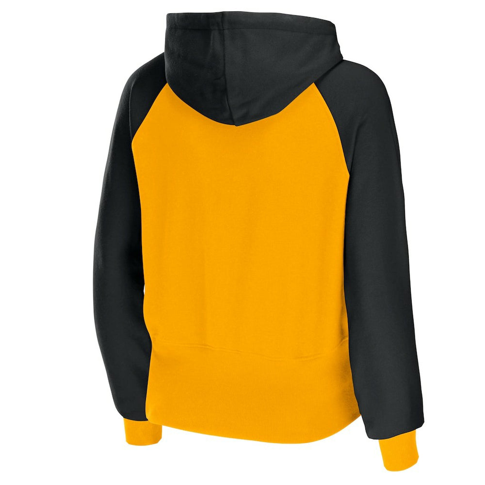 WEAR by Erin Andrews Women's Colorblock Lightweight Full-Zip Hoodie - Pittsburgh Steelers
