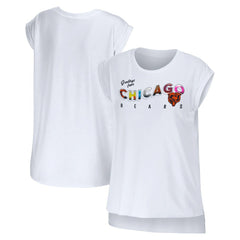 WEAR by Erin Andrews Women's Greetings From Muscle T-Shirt - Chicago Bears