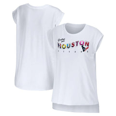 WEAR by Erin Andrews Women's Greetings From Muscle T-Shirt - Houston Texans