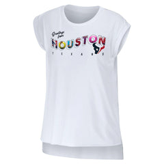 WEAR by Erin Andrews Women's Greetings From Muscle T-Shirt - Houston Texans