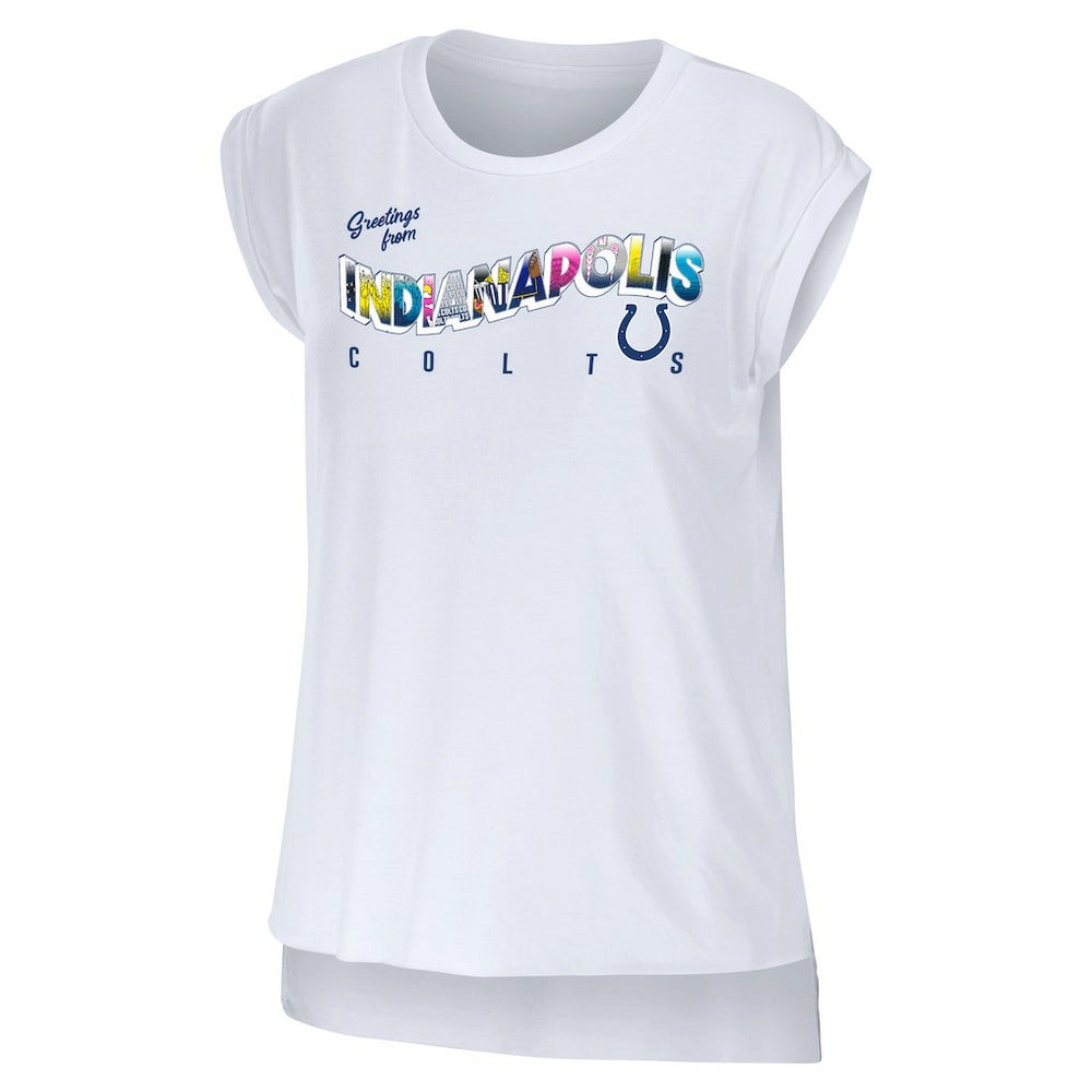 WEAR by Erin Andrews Women's Greetings From Muscle T-Shirt - Indianapolis Colts