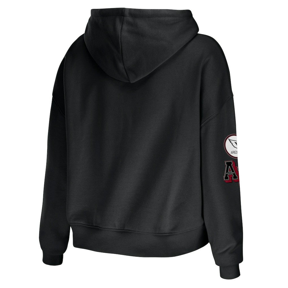 WEAR by Erin Andrews Women's Modest Cropped Pullover Hoodie - Arizona Cardinals