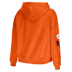 WEAR by Erin Andrews Women's Modest Cropped Pullover Hoodie - Cleveland Browns