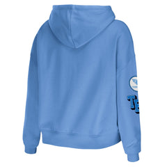 WEAR by Erin Andrews Women's Plus Size Modest Cropped Pullover Hoodie - Tennessee Titans