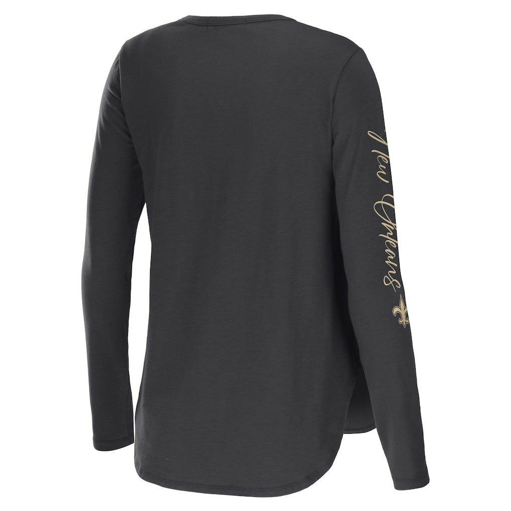 WEAR by Erin Andrews Women's Team Scoop Neck T-Shirt - New Orleans Saints