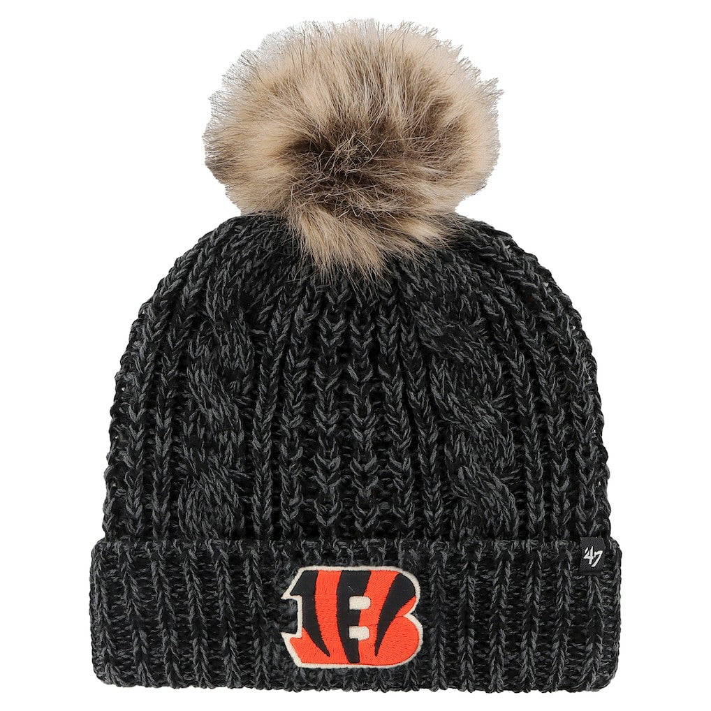 '47 Women's Meeko Cuffed Knit Hat with Pom - Cincinnati Bengals