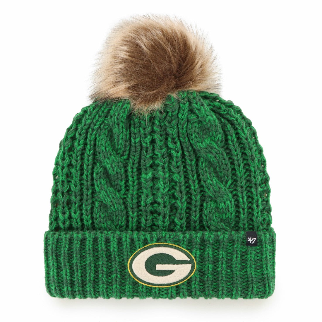 '47 Women's Meeko Cuffed Knit Hat with Pom - Green Bay Packers