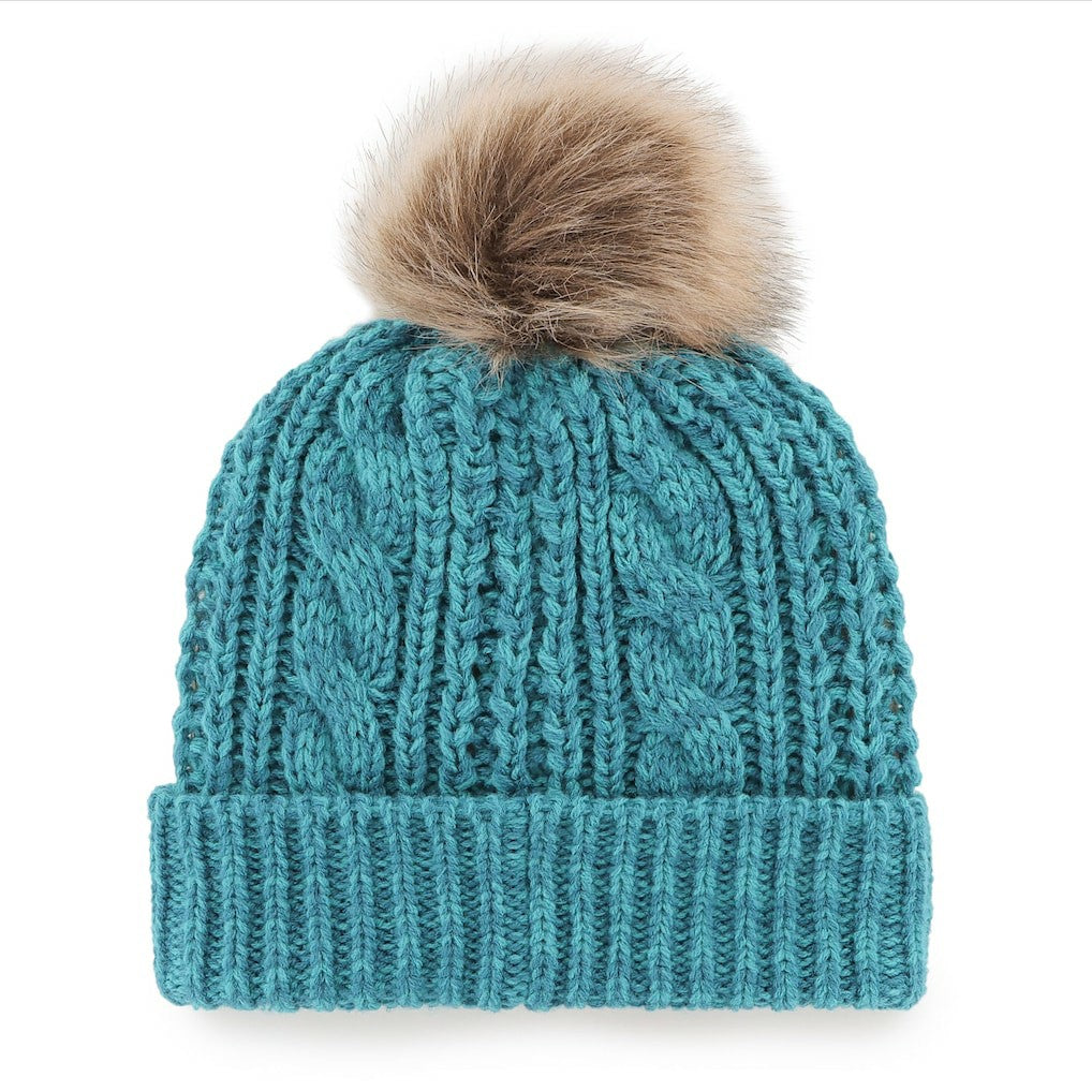 '47 Women's Meeko Cuffed Knit Hat with Pom - Miami Dolphins