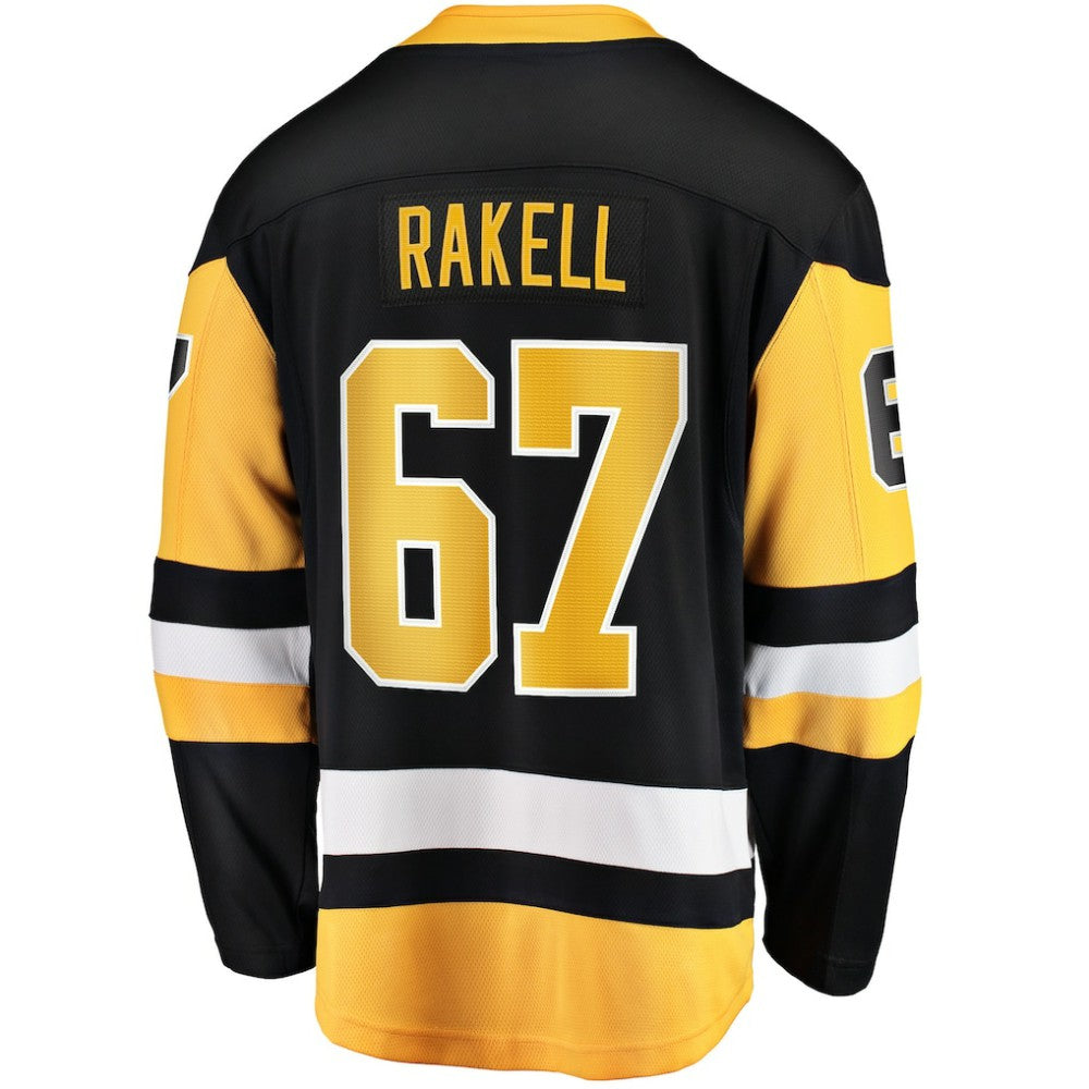 NHL Black Rickard Rakell Pittsburgh Penguins Fanatics Home Breakaway Player Jersey