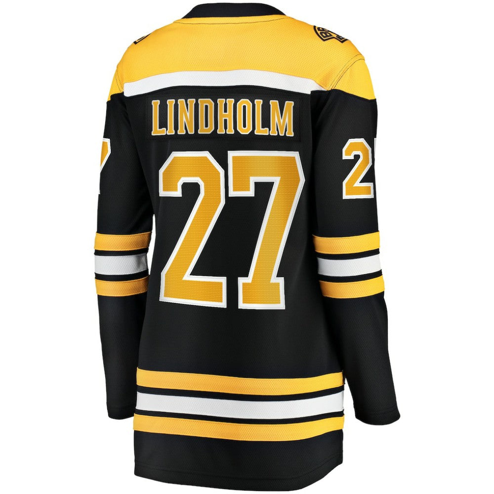 NHL Black Hampus Lindholm Boston Bruins Women's Fanatics Home Breakaway Player Jersey