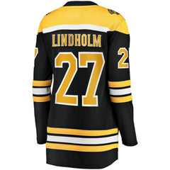 NHL Black Hampus Lindholm Boston Bruins Women's Fanatics Home Breakaway Player Jersey