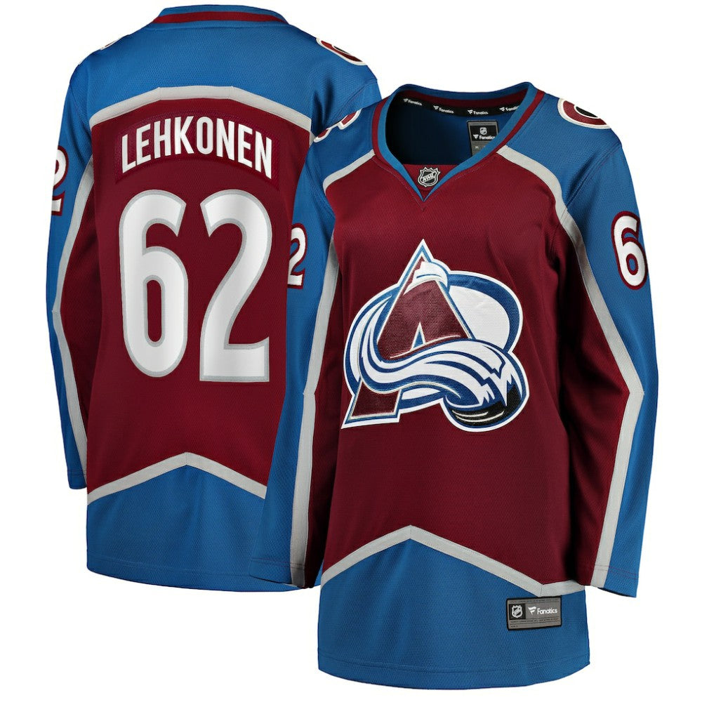 NHL Burgundy Artturi Lehkonen Colorado Avalanche Fanatics Women's Home Breakaway Player Jersey