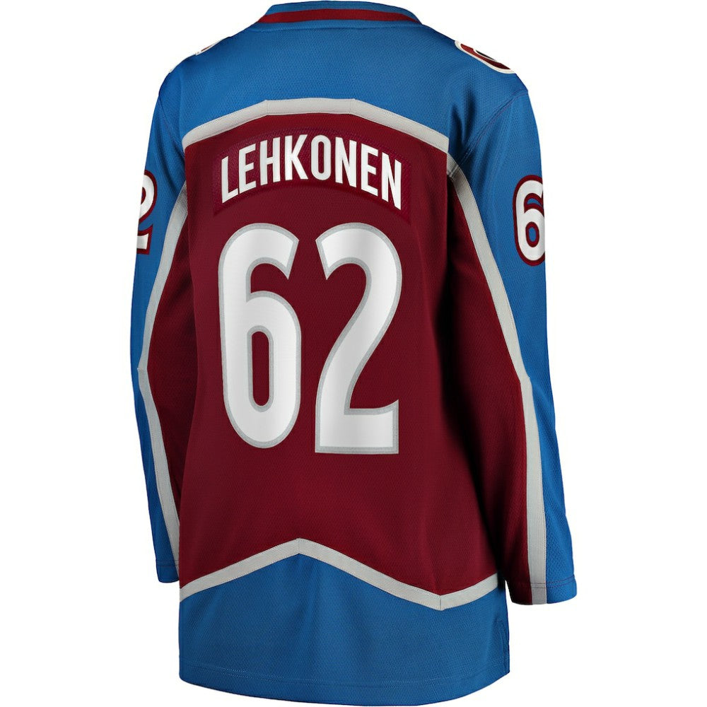 NHL Burgundy Artturi Lehkonen Colorado Avalanche Fanatics Women's Home Breakaway Player Jersey