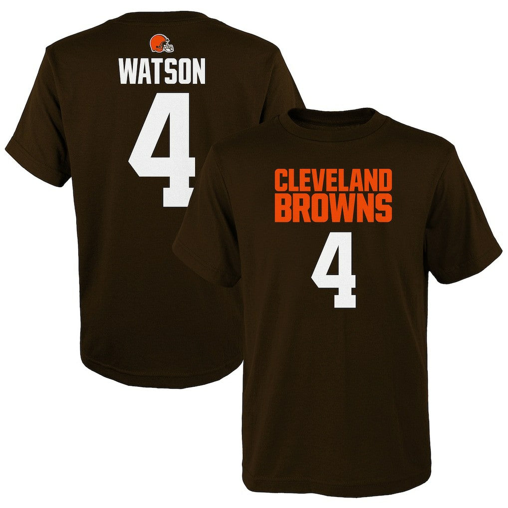 Deshaun Watson  Youth Mainliner Player Name & Number T-Shirt - Cleveland Browns