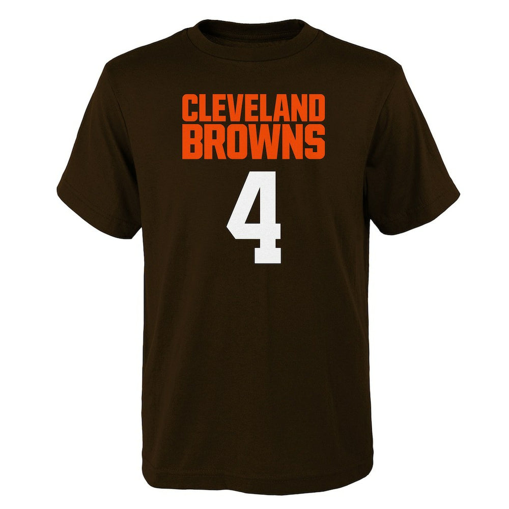 Deshaun Watson  Youth Mainliner Player Name & Number T-Shirt - Cleveland Browns