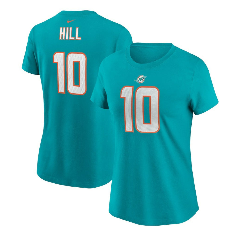Tyreek Hill  Women's Player Name & Number T-Shirt - Miami Dolphins