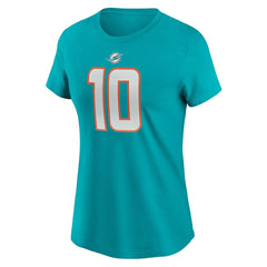 Tyreek Hill  Women's Player Name & Number T-Shirt - Miami Dolphins