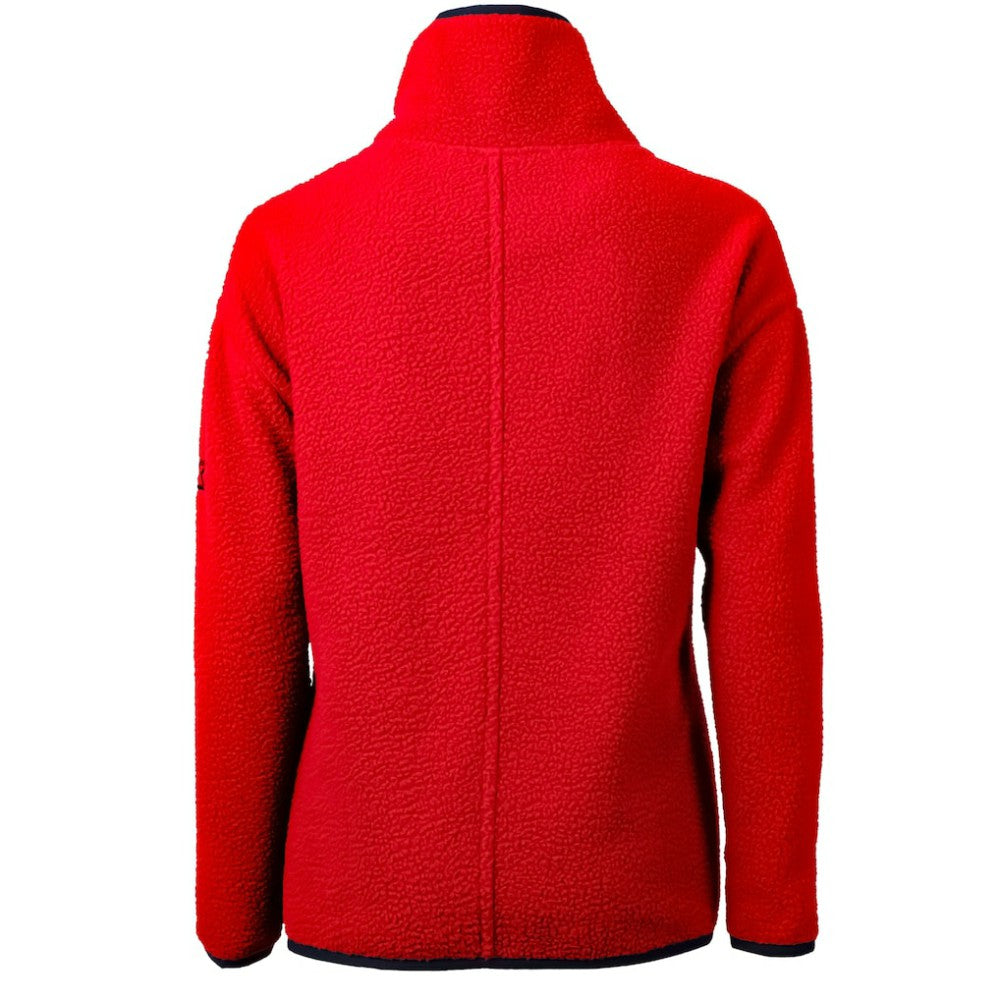 MLB Boston Red Sox Cutter & Buck Women's Cascade Eco Sherpa Fleece Quarter-Zip Pullover Jacket