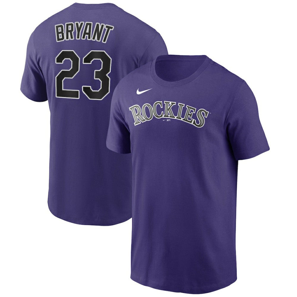 MLB Kris Bryant Colorado Rockies Nike Name & Number T-Shirt