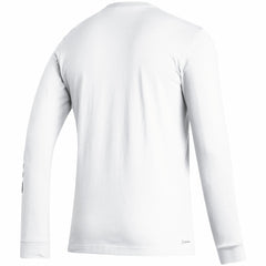 Juventus Team Crest Long Sleeve T-Shirt - Adidas White