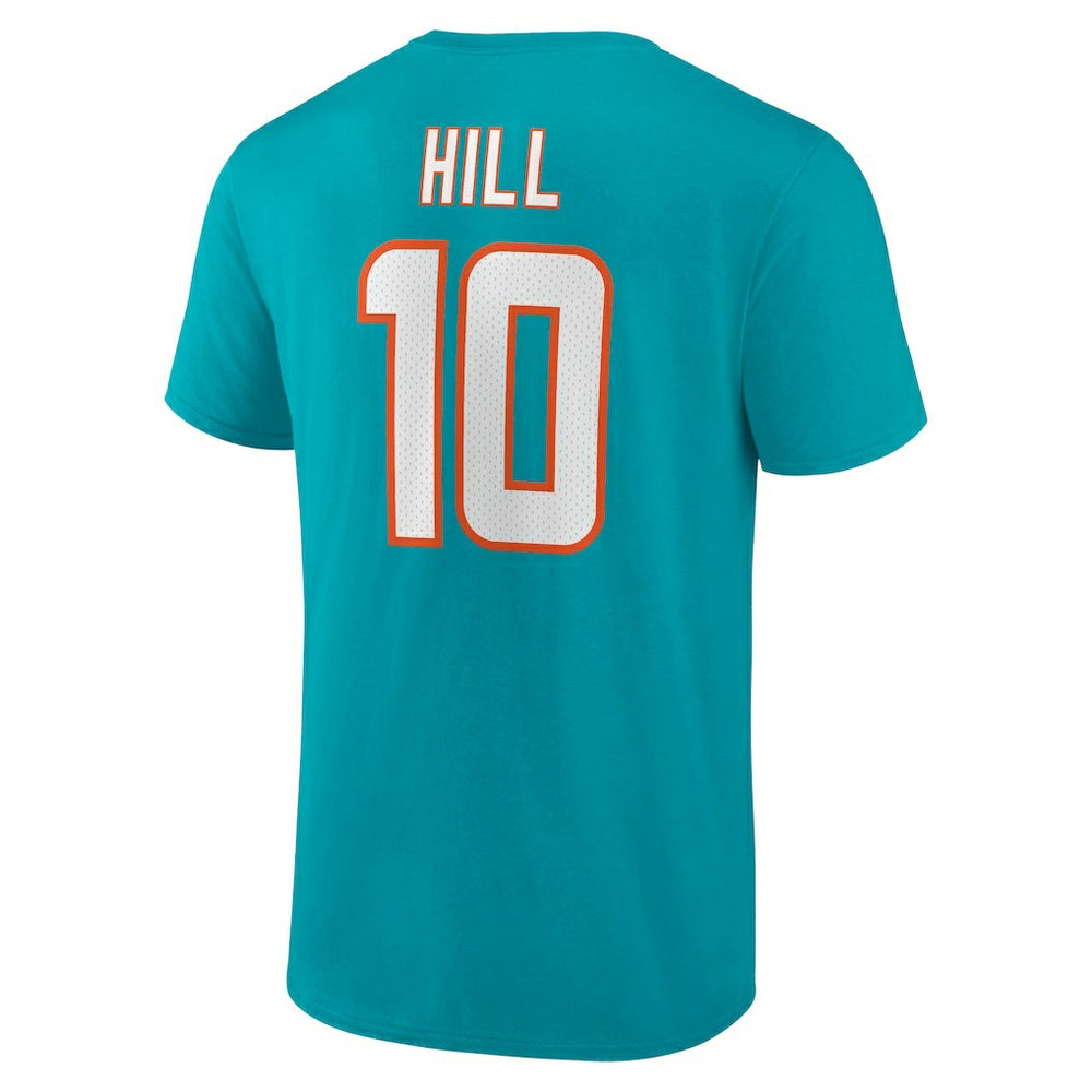 Tyreek Hill  Player Icon Name & Number T-Shirt - Miami Dolphins