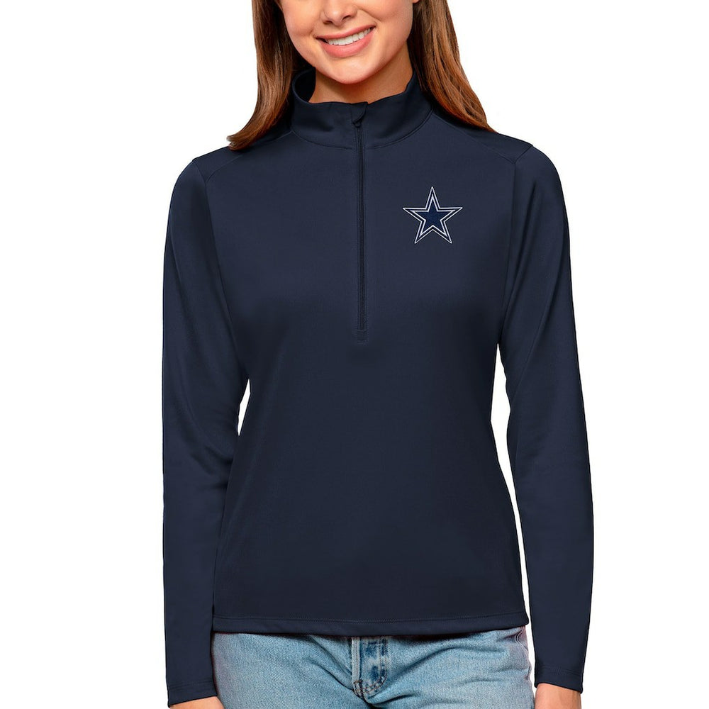 Antigua Women's Tribute Half-Zip Top - Dallas Cowboys
