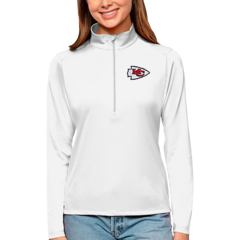 Antigua Women's Tribute Half-Zip Top - Kansas City Chiefs