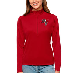 Antigua Women's Tribute Half-Zip Top - Tampa Bay Buccaneers