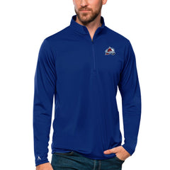 NHL Royal Colorado Avalanche Antigua Tribute Quarter-Zip Pullover Top